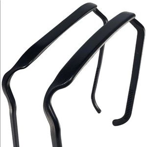 2 Zazzy Bandz Headbands. Black and espresso.